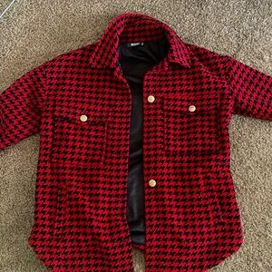 Red Missguided Women’s coat. Size US 4 UK 8